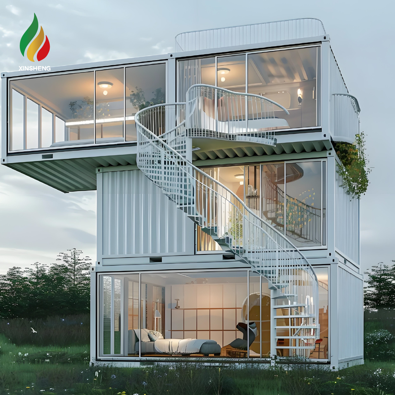 Trendy Modular Flat-pack Container Housing For Hotels Office Buildings Schools Kitchens-Removable Customizable Sizes