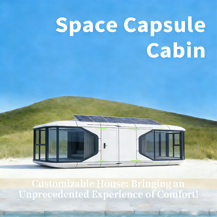 Modern Capsule House 2 Bedroom Room Movable Prefabricated House Space Capsule Hotel Smart Mobile Steel With Kitchen