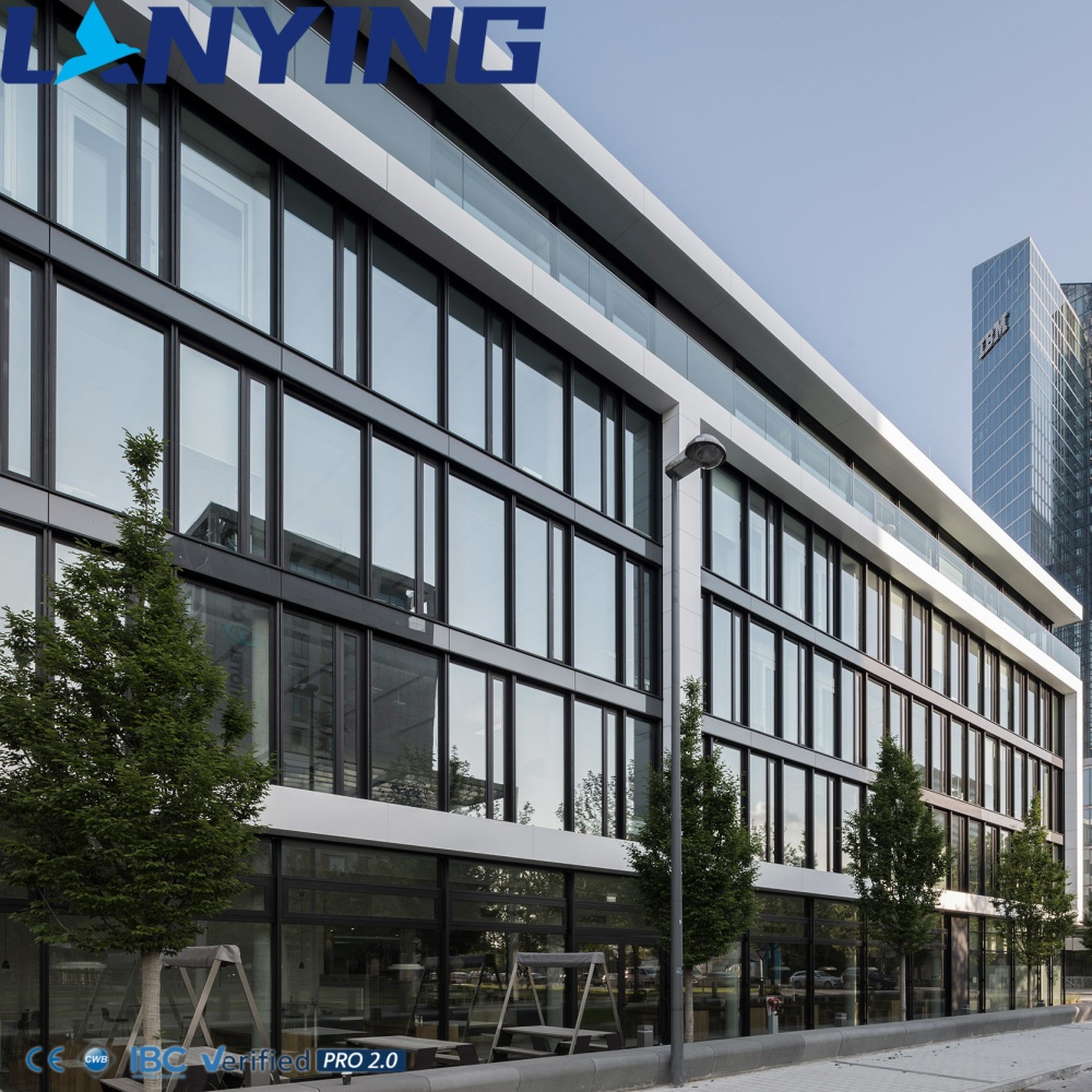 Durable Prefabricated Steel Structure Building Modern Multi-Storey Commercial Building Hospital Supermarket 3D Design