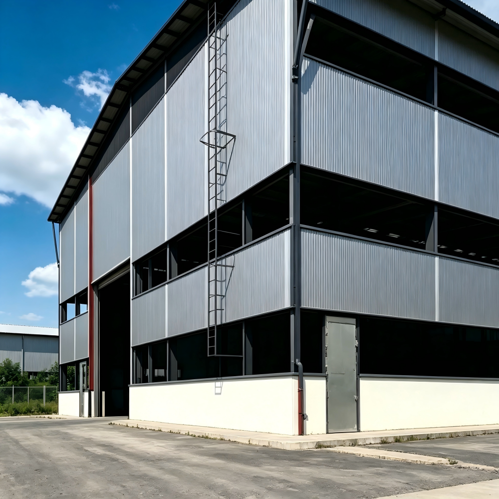 Earthquake Resistant And Windproof Industrial Steel Structure Warehouse Prefabricated Metal Building For Logistics Center