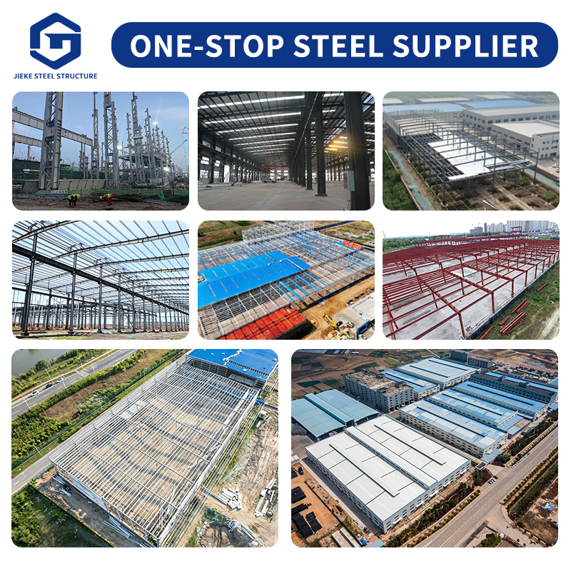 Eco-friendly Quick Assembly Industrial Modular H Beam Metal Prefab Steel Structure Building Workshop Warehouse Shed Office