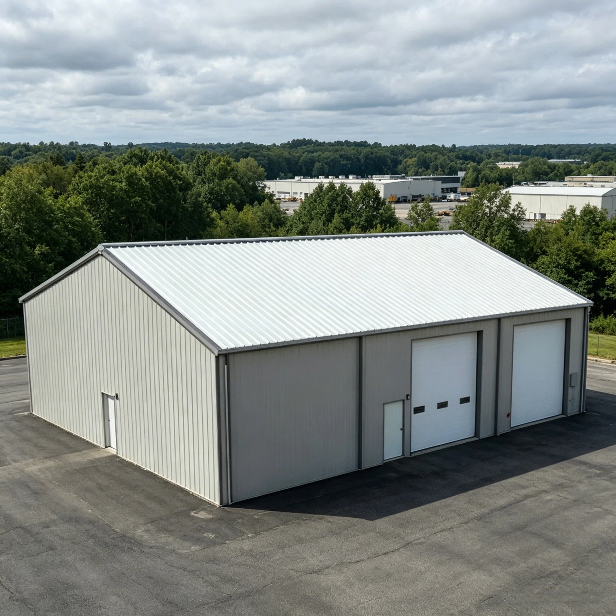 Low Cost Prefabricated Steel Structure Warehouse Workshop Building, Modular Industrial Factory Shed Design Q235B for Storage