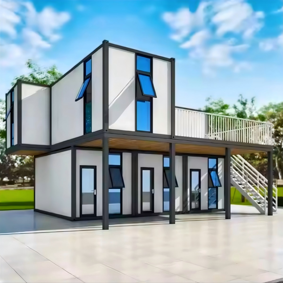 Luxury Portable Prefabricated Expandable Modular Steel Container House Modern Durable Quality Villa Application Low Price
