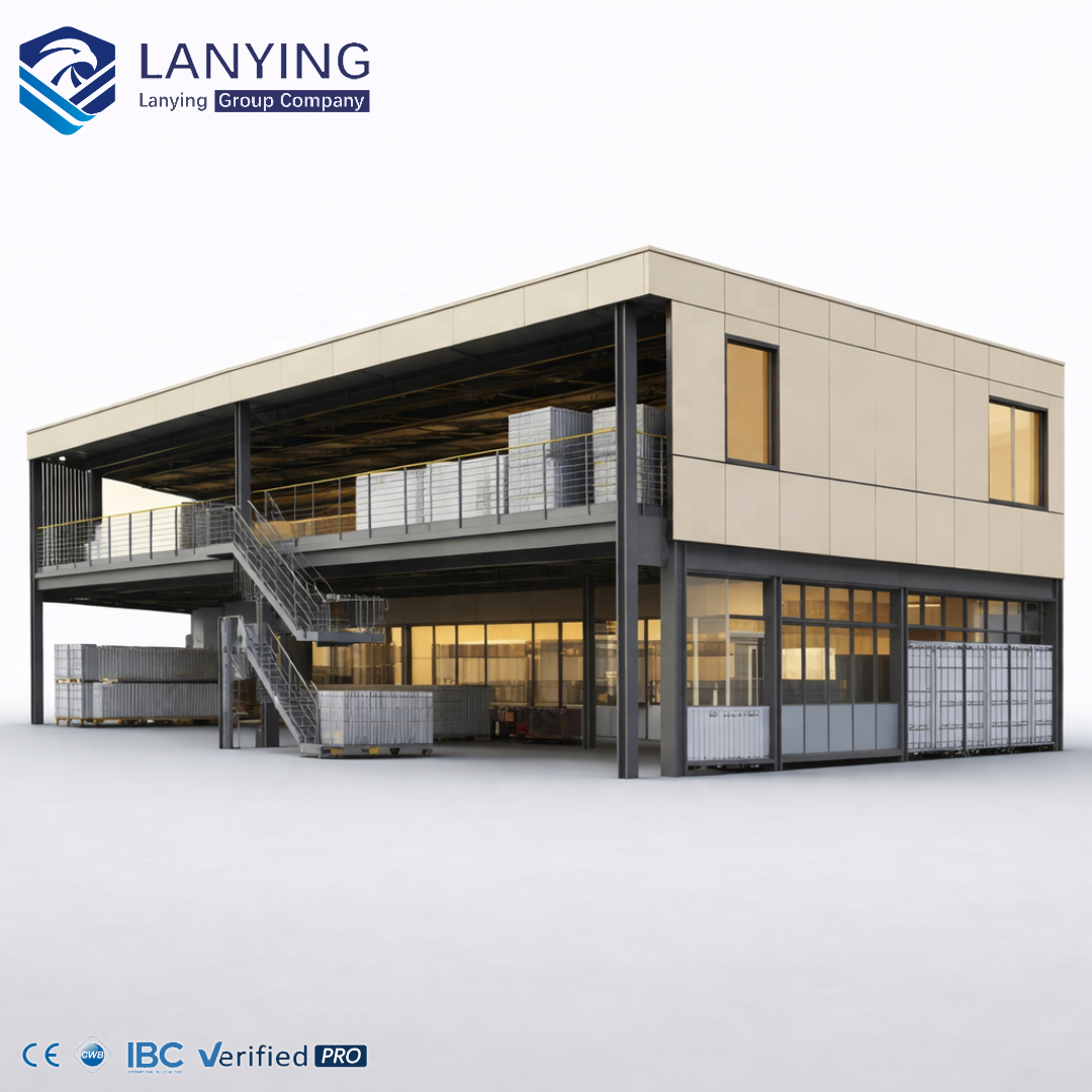 Prefabricated Steel Structure Office Building Commercial Space Durable And Versatile Commercial Office Construction