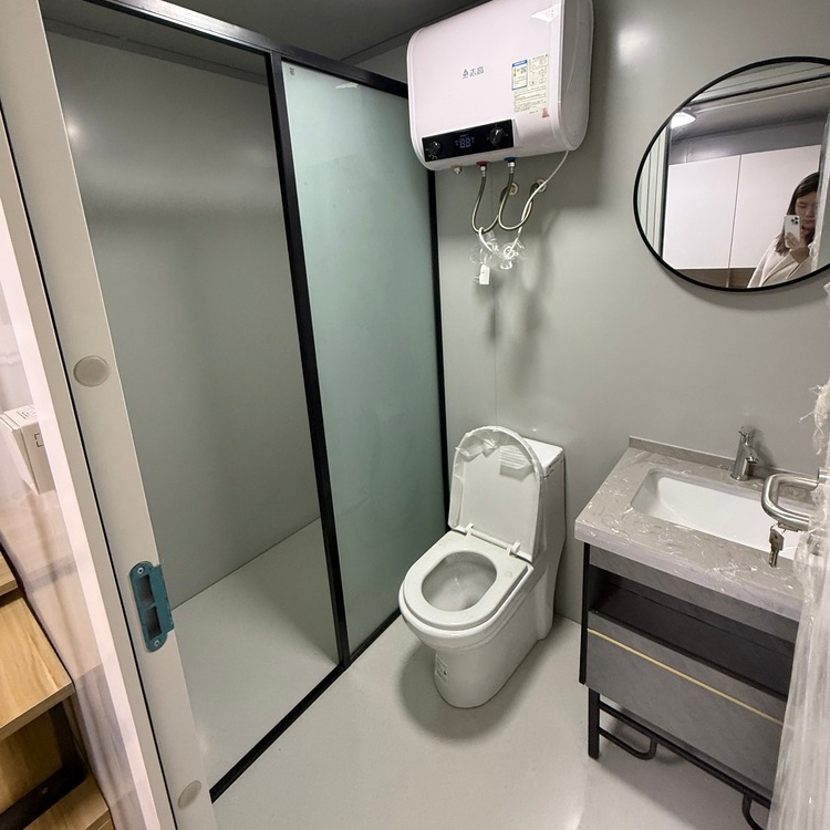 Temporary 20ft Portable Container Office House Laundry Room Detachable Prefabricated Homes House for Worker Dormitory