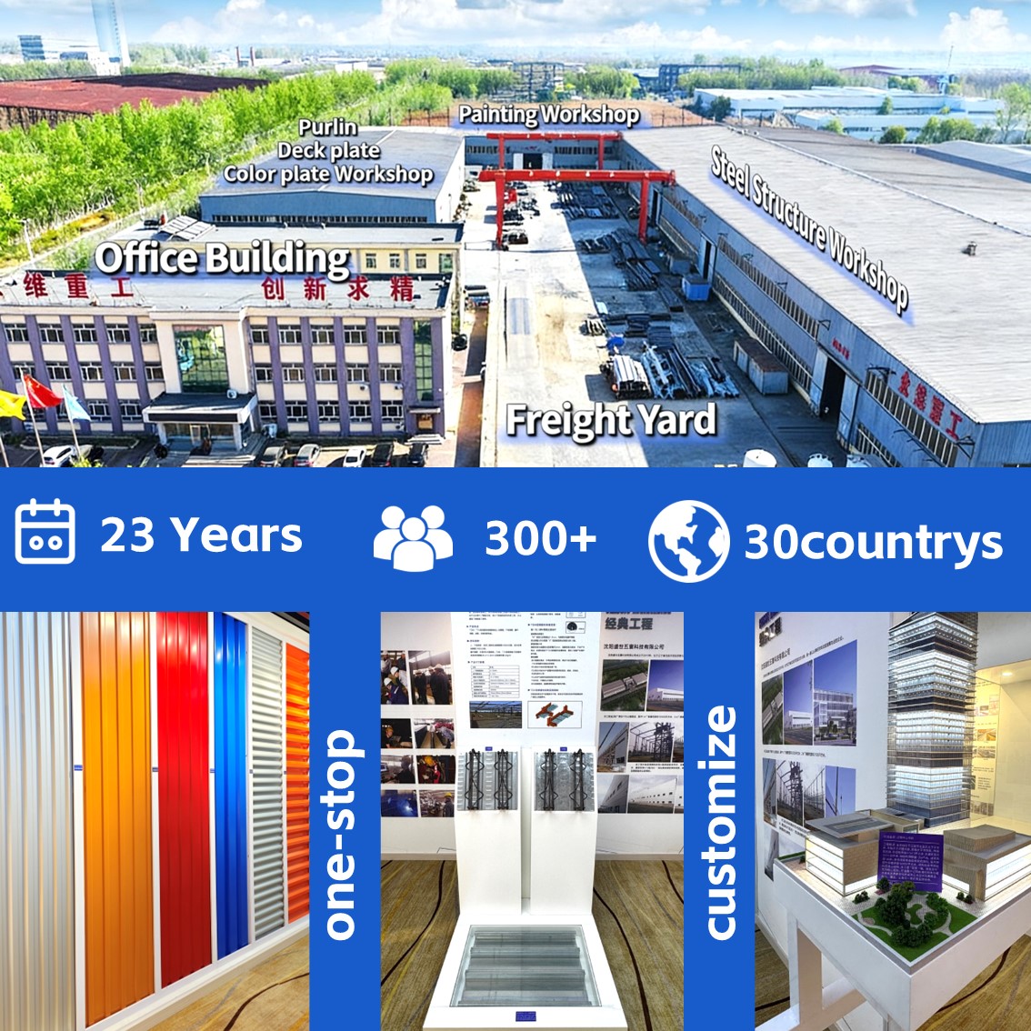 Metal Building Steel Structure Warehouse Prefabricated Factory School High Rise Modular