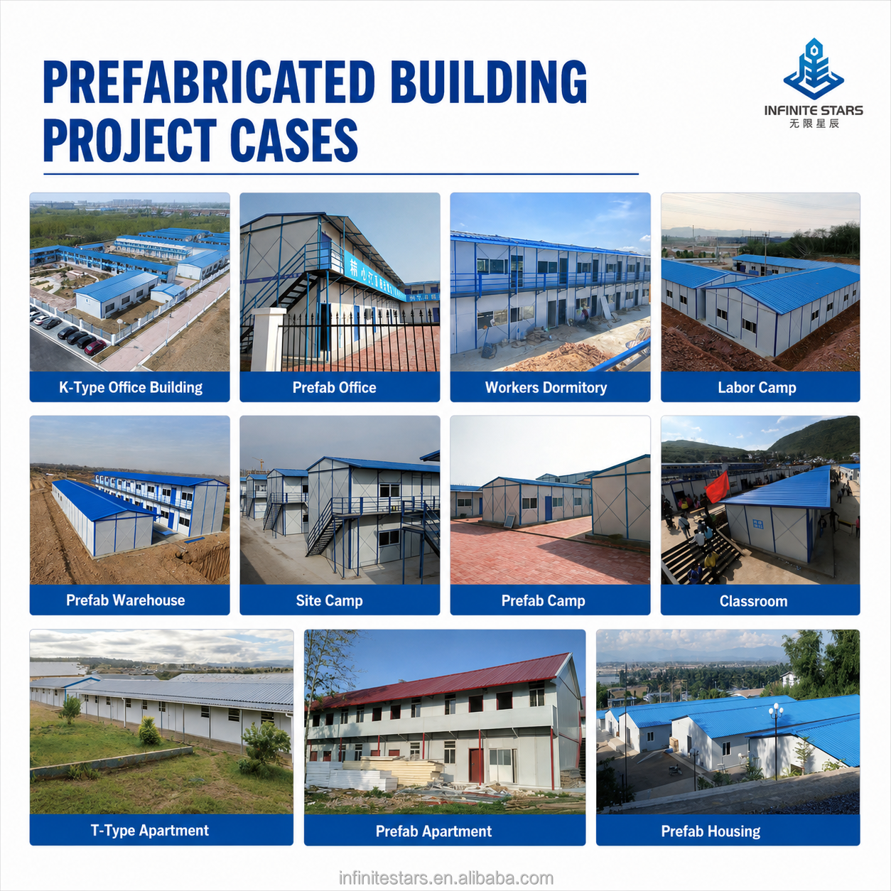 Portable Prefab Site Office Cabin Single Story Standard Steel Structure Modular Temporary Guard Clinic House