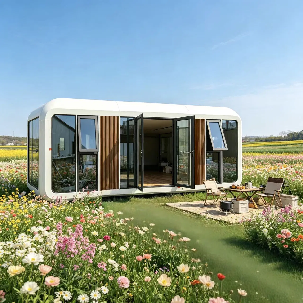Cheap Tiny House Apple Cabin House Prefab Cabin House Prefabricated House Modular House for Office Hotel