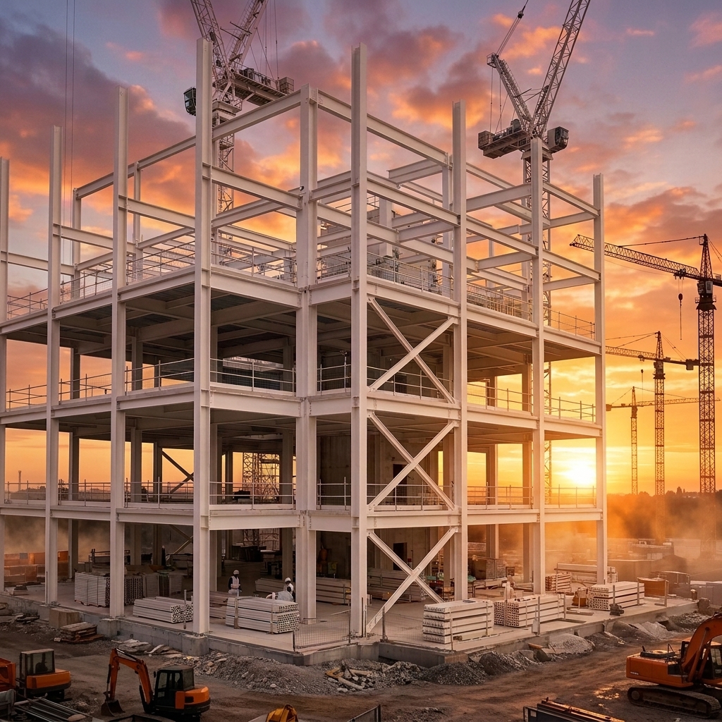 Modern Design Multi-story Prefabricated Steel Structure Apartment Building Seismic &amp; Fireproof with Rockwool Insulation