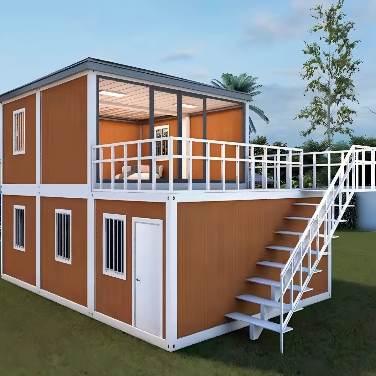 Luxury Portable Prefabricated Expandable Modular Steel Container House Modern Durable Quality Villa Application Low Price