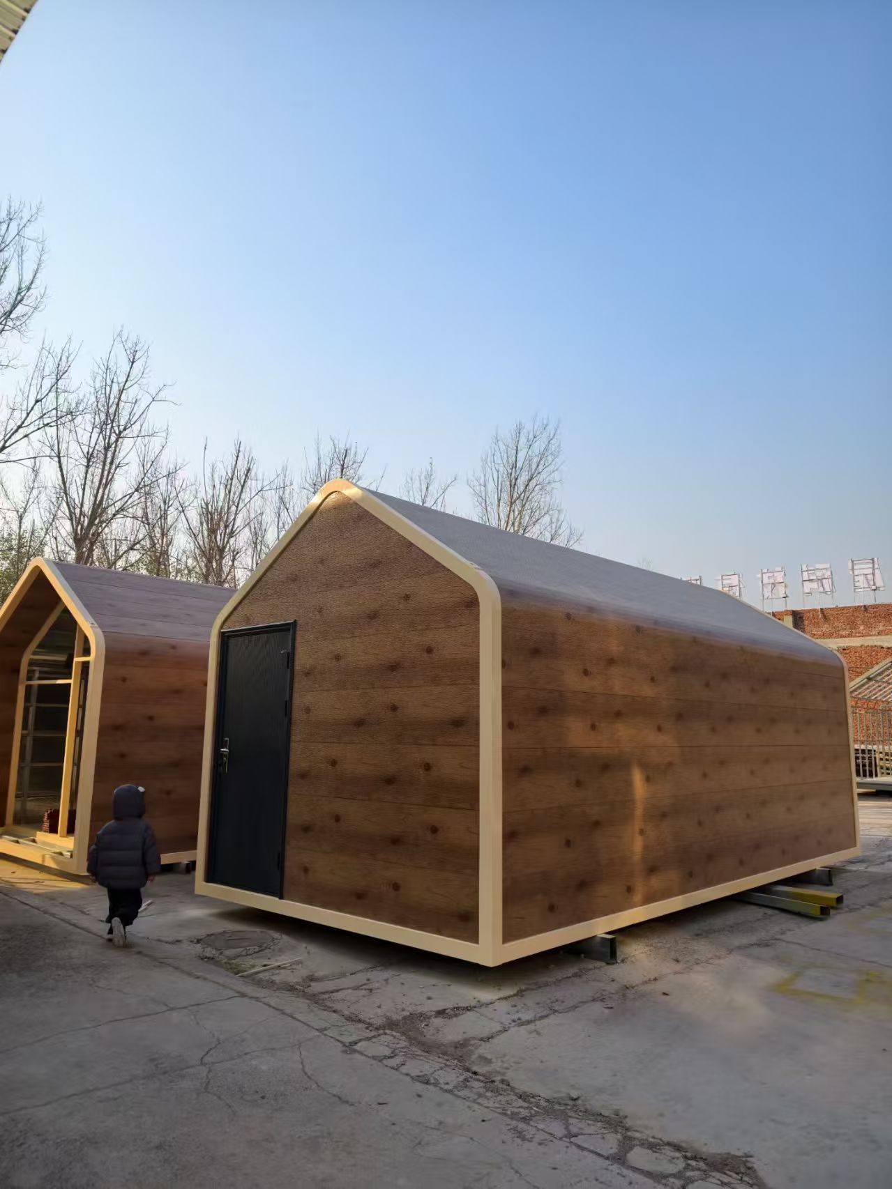 Steel Frame House Kit CE Certified European Standard Luxury 2 Bedroom Prefabricated Home Gable Roof Modular Commercial Space