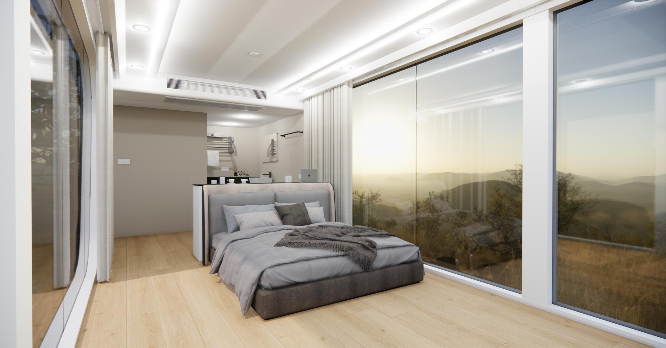 Modern Fashion Luxurious Design Camping Capsule Prefabricated Houses Capsule House Space Capsule With Intelligent System