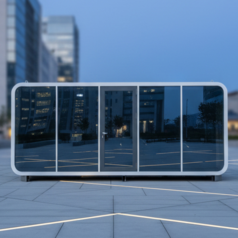 Sinoy 40ft Tiny Home Capsule Office Prefab Container House Hotel Shop Villa Modern Design Leak Proof Apple Cabin