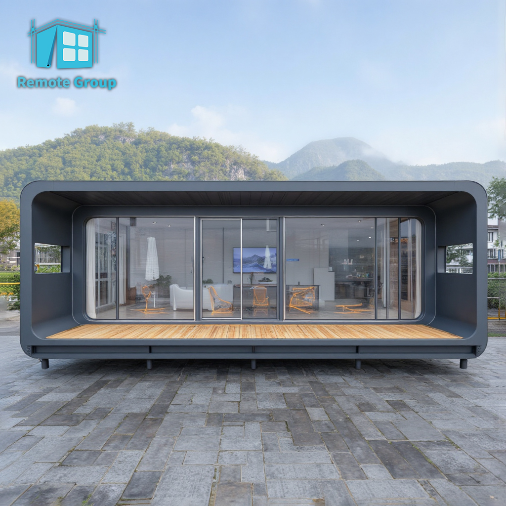 Hot Sale Modular Prefab Steel Waterproof Container House Apple Office Cabin House For Unused Land