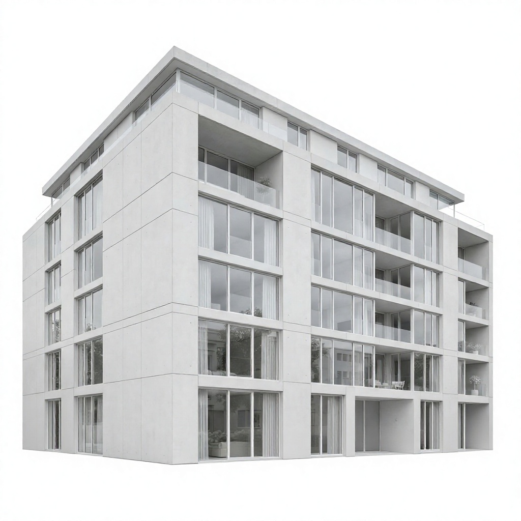 Modern Design Multi-story Prefabricated Steel Structure Apartment Building Seismic &amp; Fireproof with Rockwool Insulation