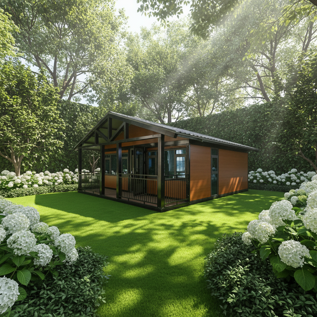 Portable Luxury Modular Homes 20ft 40ft Expandable Steel Container 1-2 Bedroom Tiny Villas Prefabricated Luxury Housing