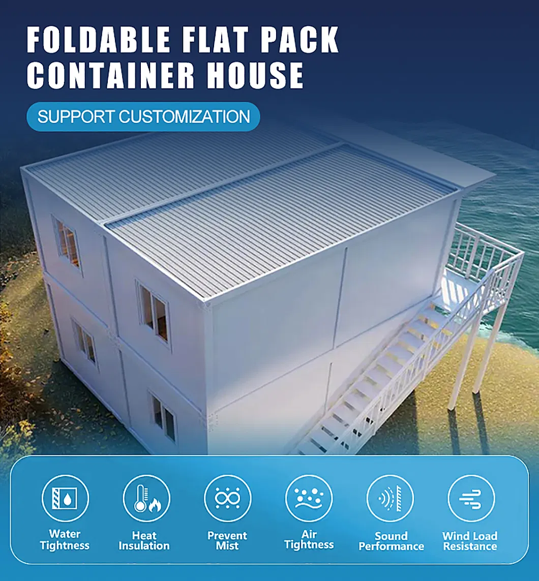 Flat Pack Expandable Modular Foldable Temporary Home Warehouse Modern Prefab Container House