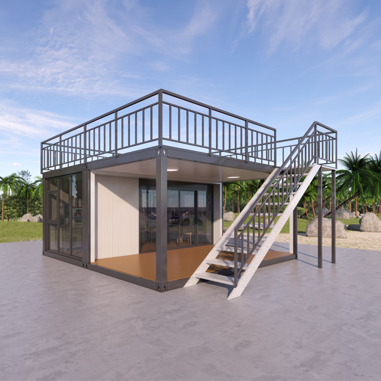 20 Feet Smart Fabricated Flat Pack Container Construction Office House Luxury Prefabricated Prefab Mansion Home