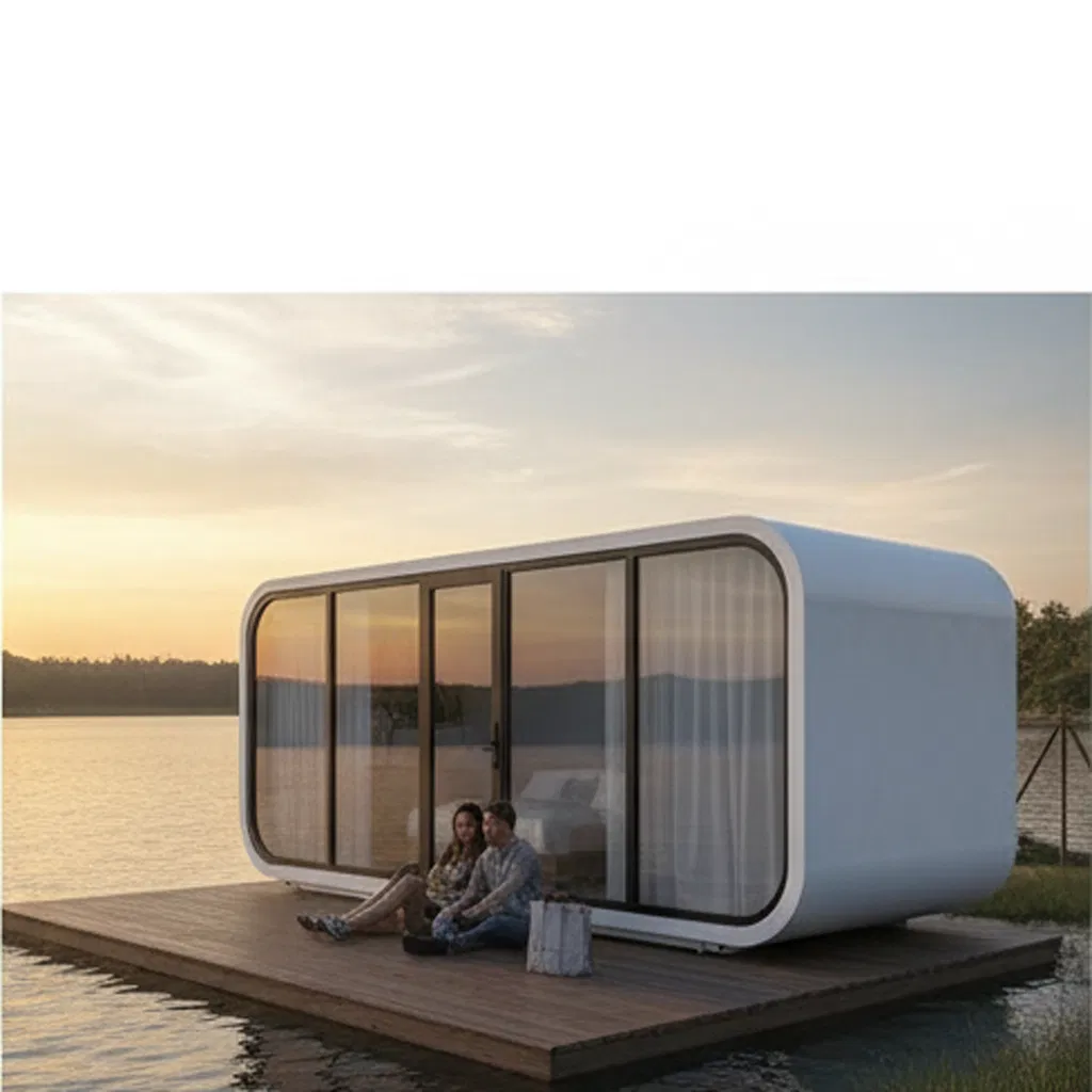 Tiny Portable Smart Luxury Apple Pod Movable Space Capsule Mini House Hotel Modular Home Container Camp Mobile Casa Prefabricated Prefab Vessel Cabin for Sale