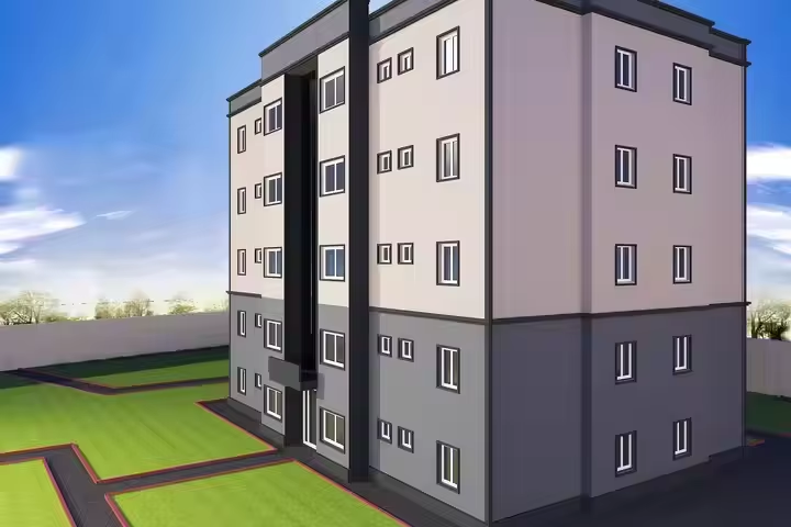 Fast Install Multi-Story Prefab Lightweight Steel Structure Building Welded Construction Custom Engineered for