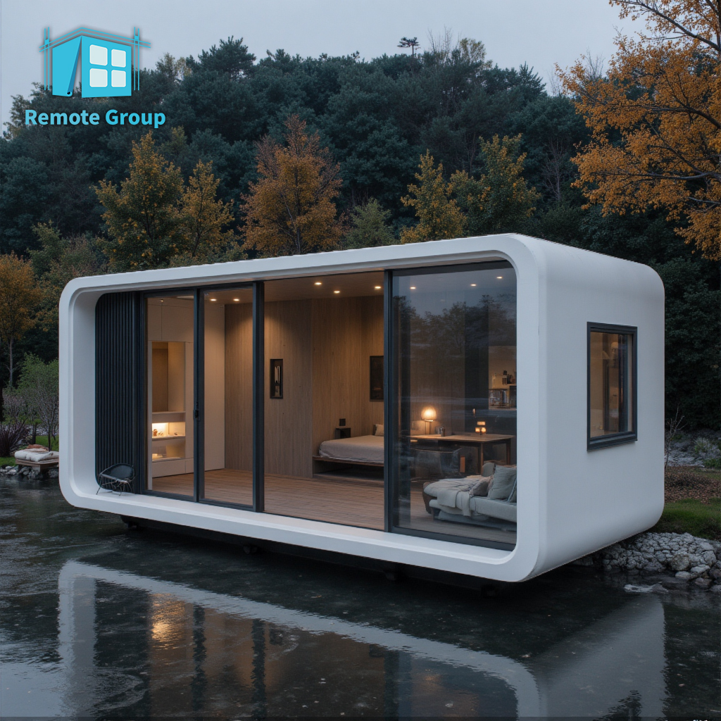 Hot Sale Modular Prefab Steel Waterproof Container House Apple Office Cabin House For Unused Land