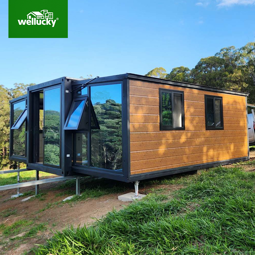 Rapid Build Expandable Prefab Home Energy Efficient Galvanized Steel Frame for Remote Office Holiday Cabin Worker Accommodation
