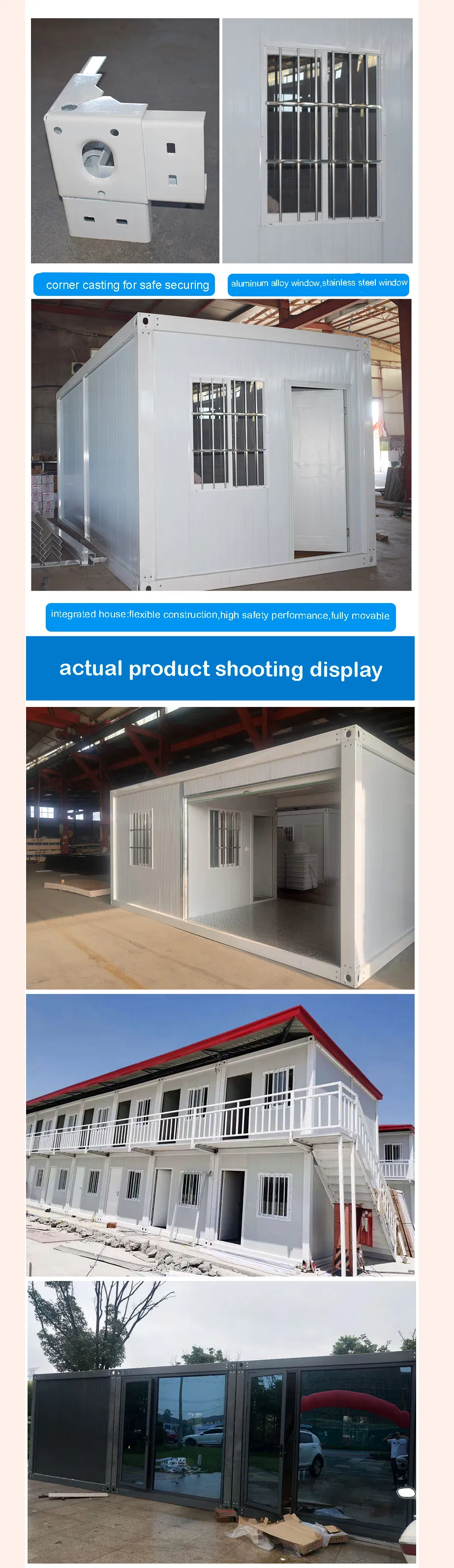 Modern Prefabricated Modular Container Villa Structural Details