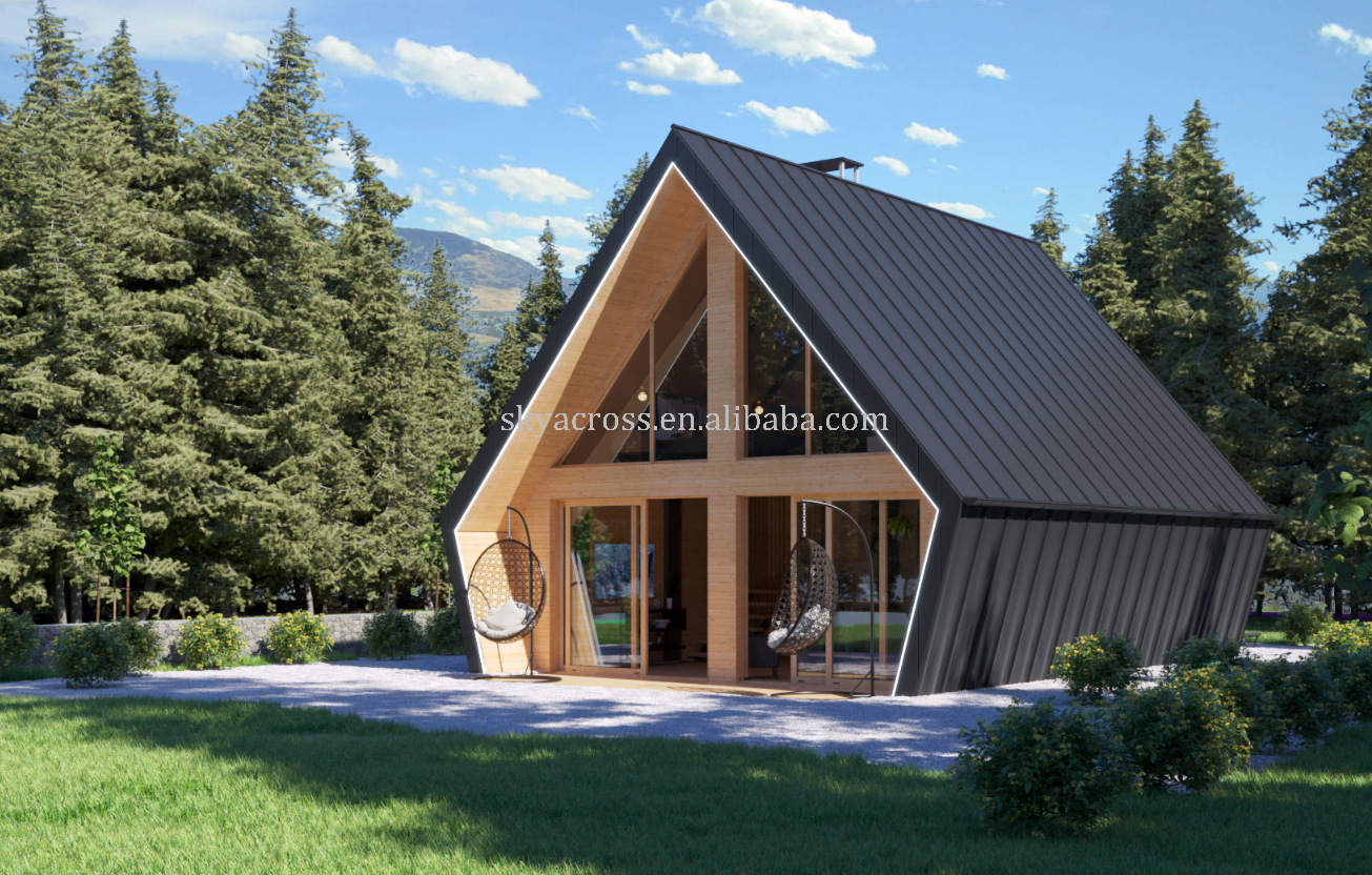 Modern Two-Storey Luxury Villa Beautiful Triangle House With Luxurious Decoration Style Light Steel Villa House Container House