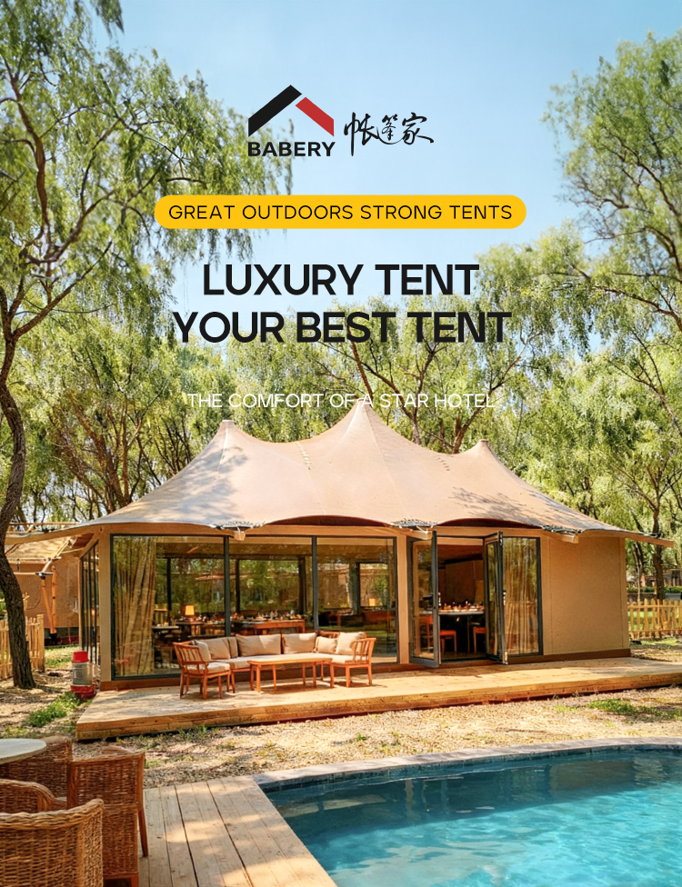 Outdoor Luxury Glamping Tent View