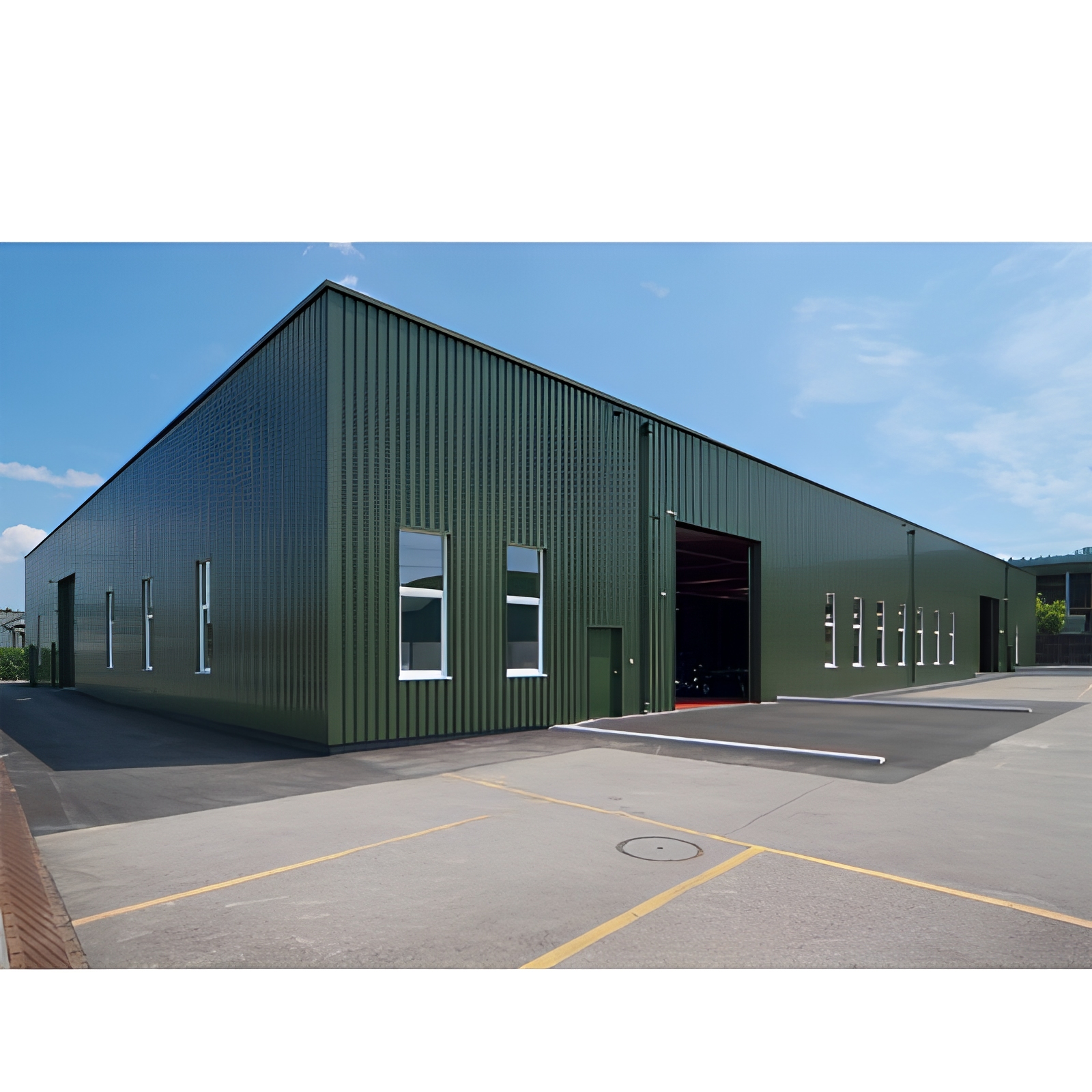 Eco-friendly Quick Assembly Industrial Modular H Beam Metal Prefab Steel Structure Building Workshop Warehouse Shed Office