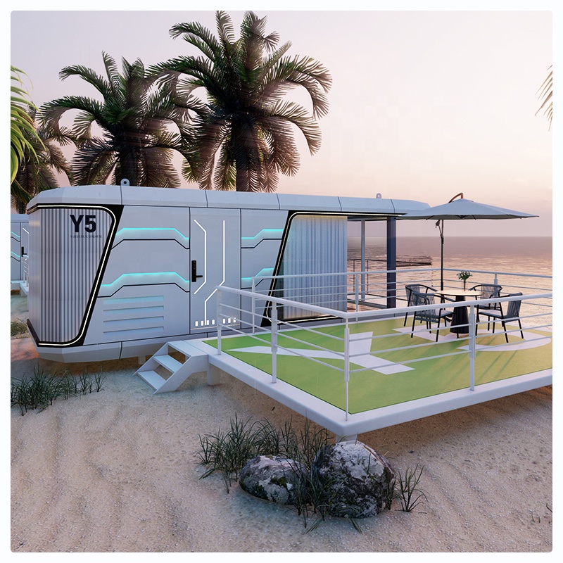 Outdoor Expandable Prefabricated Capsule Container House Modern Modular Space Capsule House Mobile Luxury Prefab House