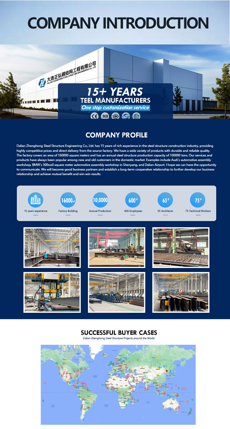 Company office and workshop layout