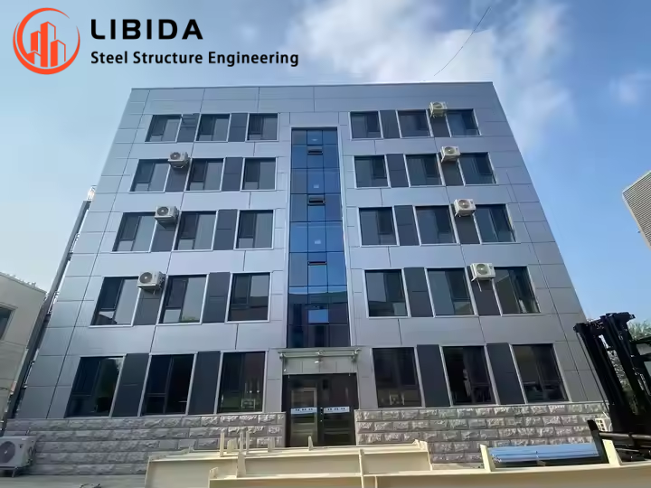 Prefab Modern High Rise Multi Story Steel Structure Warehouse Prefabricated Metal Building