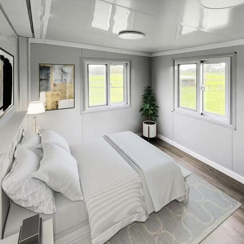 Low Cost Fast Installation Construction Site Worker Dorm Temporary Office Foldable Transportable Modular Prefabricated Houses