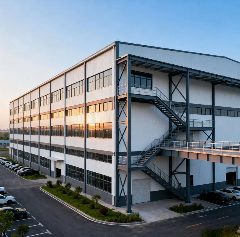 Modern Minimalist Prefabricated Steel Structure Hospital Workshop And Office Buildings Construction Solutions
