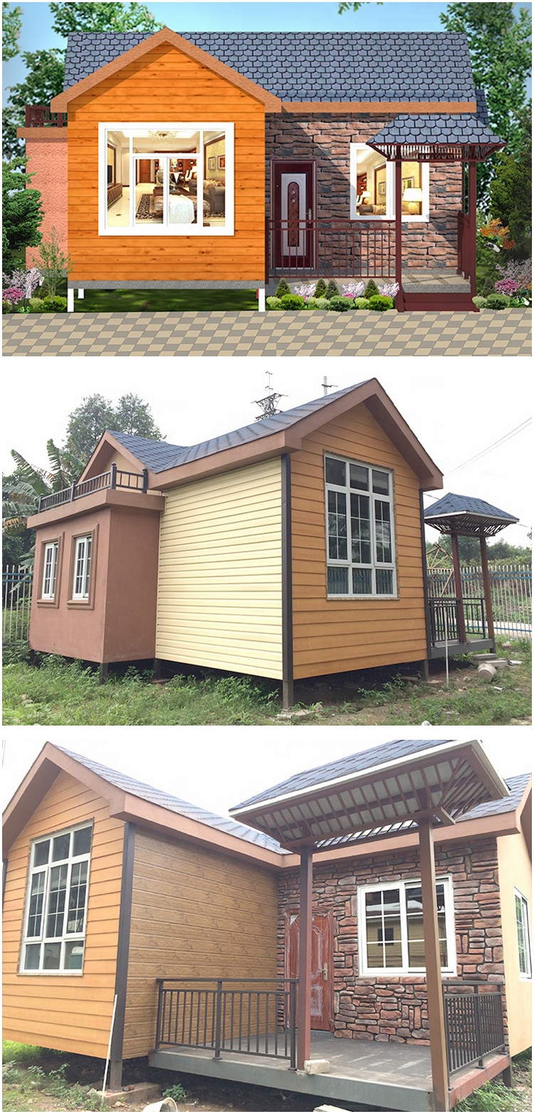 Hot Sale Latest Design Prefab Light Gauge Steel Structure Villas Luxury Vacation Tiny House