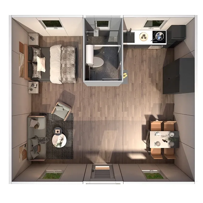 Elegant Modular Container Villa: Durable, Windproof, and Fire Resistant