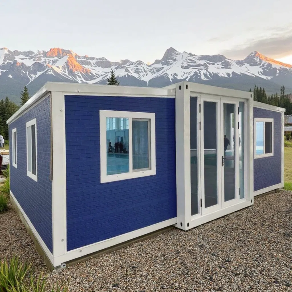 Insulated Three Bedroom High Ceiling Prefab Prefabricated Cabin Home Modular Tiny Expandable Container House