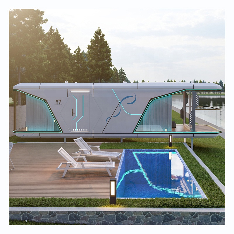 Outdoor Expandable Prefabricated Capsule Container House Modern Modular Space Capsule House Mobile Luxury Prefab House