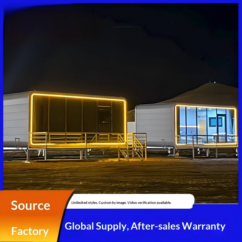 Luxury Double Storey Apple Cabin Prefabricated Modular Space Capsule Complete Solution for Sustainable Resort Living Use Now