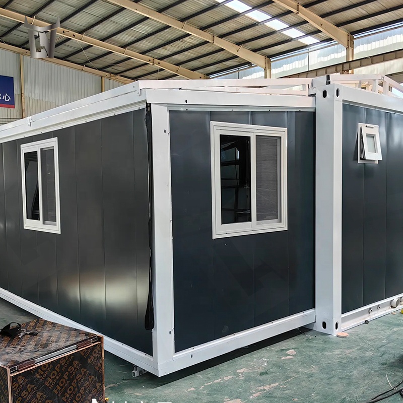 40ft Expandable Container House Luxury Holiday Villa 1 2 3 4 Bedroom Prefab Home Modular Steel Office Building With Bathroom