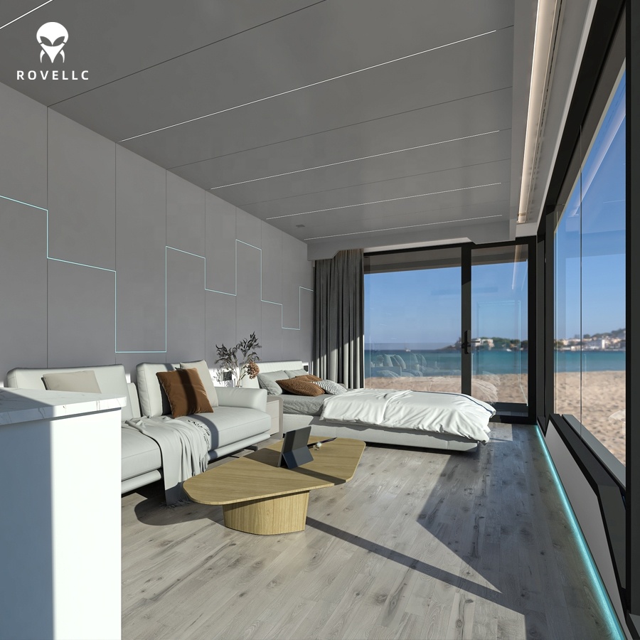 40ft Steel Container House For Office Outdoor Villa Park Hospital Dining &amp; Shop Use-Quick Installation Modern Design