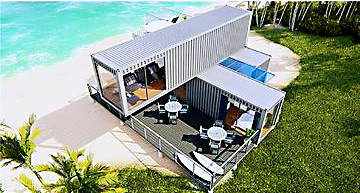 Deluxe Ocean Bespoke Prefab Makeover Recycled Home Modular Container House Portable Villa