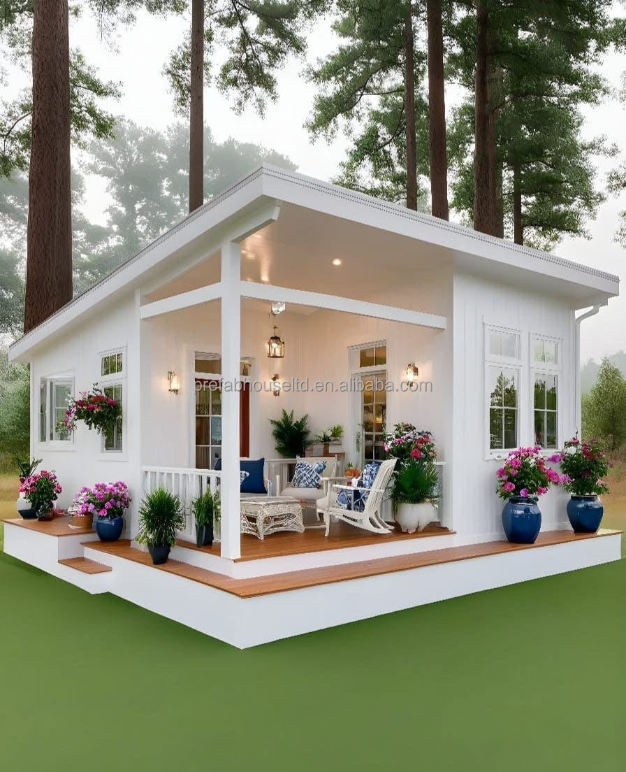 Expandable Container Villa 2 Bedrooms Prefabricated Container Expandable House For Sale Prefabricated House
