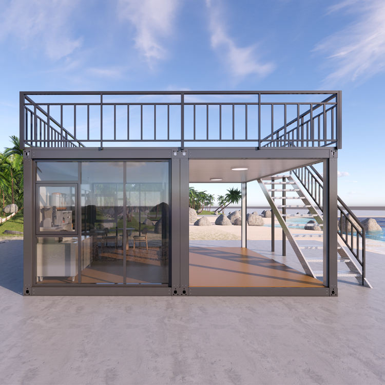 20 Feet Smart Fabricated Flat Pack Container Construction Office House Luxury Prefabricated Prefab Mansion Home