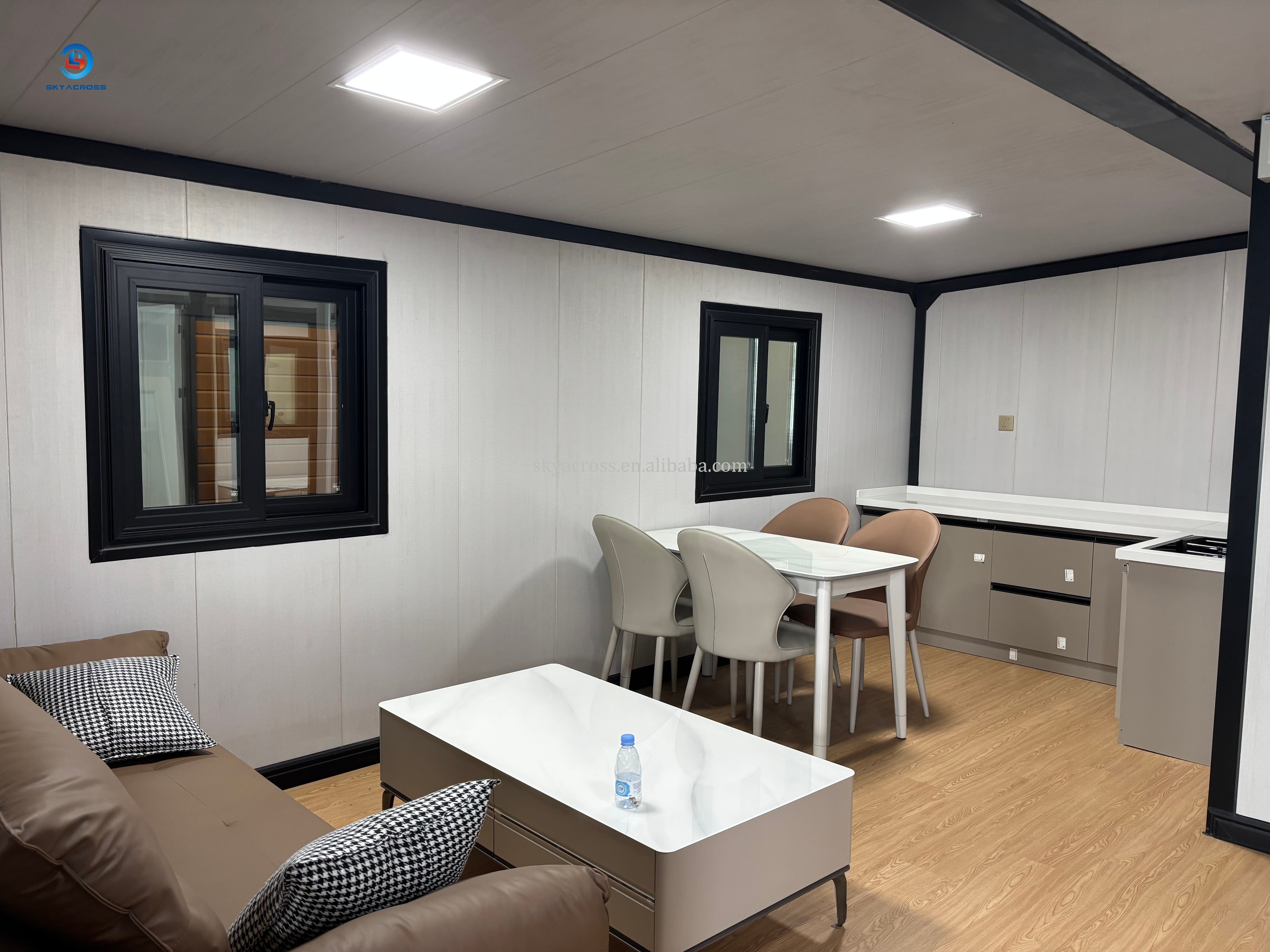 Wholesale 3 Bedroom Luxury 40ft 20ft Movable Foldable Expandable Prefab Container House For Sale Skyacross With Bathroom