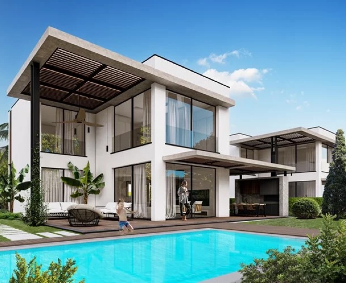 Luxury Steel Structure Villa House Design Heavy Processing Services (Welding Cutting Bending Punching)-Q345/Q235 Grade BY-R-353
