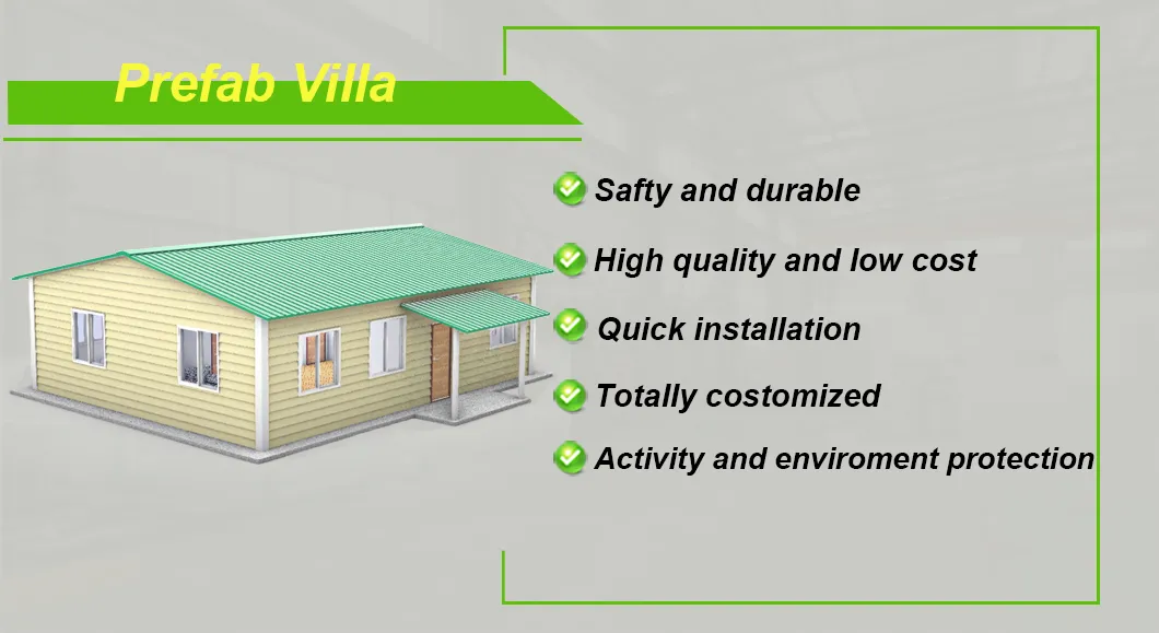 Luxury Tiny Home Mobile Customized Prefabricated Steel Structure Camp Home Construction