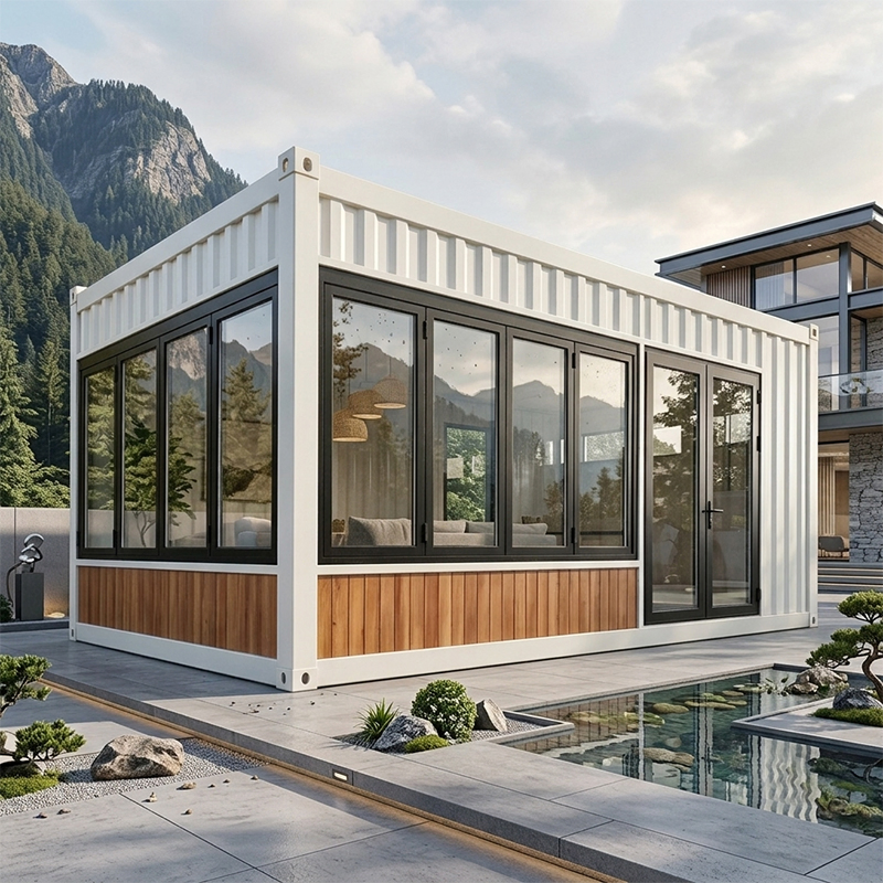 20FT Flat Pack Prefab House Modular Container Home for Construction Site Office