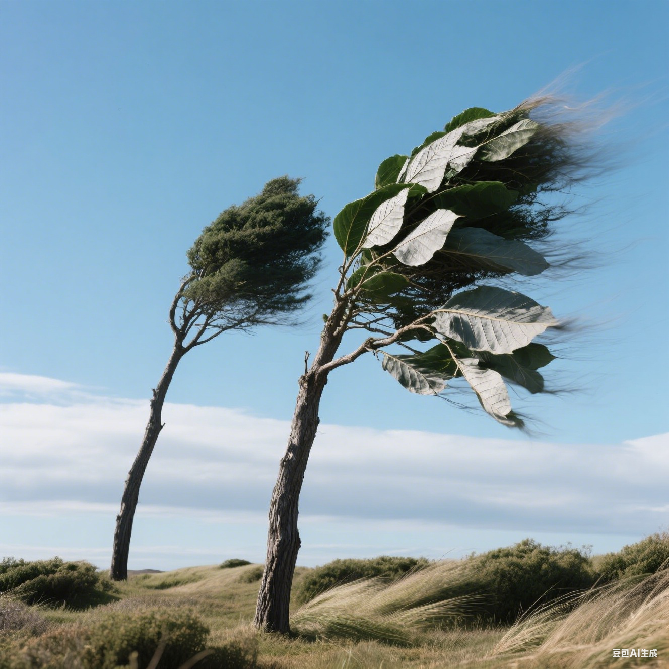 Wind resistant feature